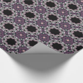 Hexagon geometrisch patroon donker inpakpapier (Hoek)