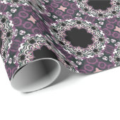 Hexagon geometrisch patroon donker inpakpapier (Rol Hoek)