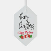 Hexagon Gepersonaliseerd Ornament Vrolijk Kerstfee (Voorkant Rechts)