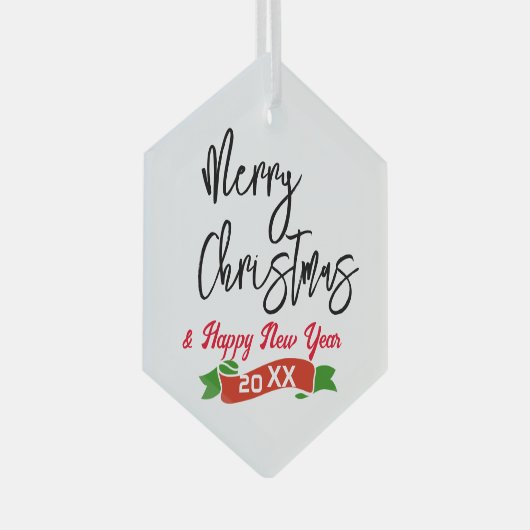 Hexagon Gepersonaliseerd Ornament Vrolijk Kerstfee (Voorkant Rechts)