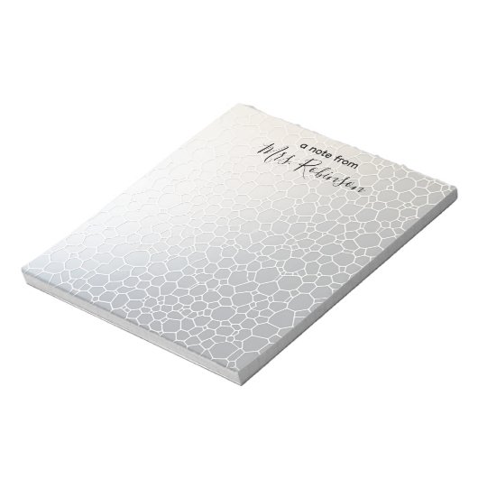  Hexagon Gradient Teacher Appreciation Notitieblok (Linkerzijde)