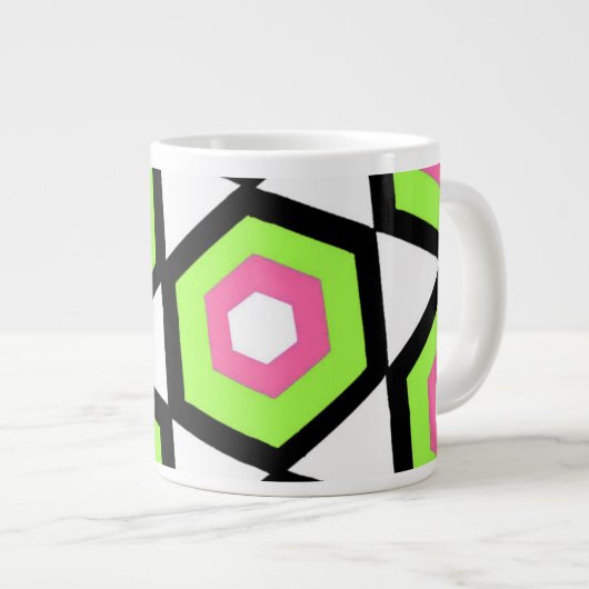 Hexagon Grote Koffiekop (Voorkant rechts)
