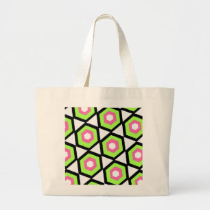 Hexagon Grote Tote Bag