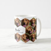 Hexagon Honeycomb foto van moderne elegante collag Koffiemok (Voorkant rechts)