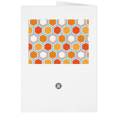 Hexagon in orange, blue and white (Achterkant)