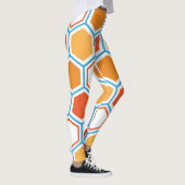 Hexagon in orange, blue and white leggings (Rechts)