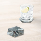 Hexagon Lijst Snowflawflakes Uw Foto bewaart de Da Kartonnen Onderzetters (Insitu)