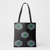 Hexagon Mandala Bag Tote Bag (Voorkant)