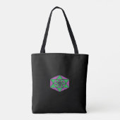 Hexagon Mandala Bag Tote Bag (Achterkant)