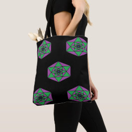 Hexagon Mandala Bag Tote Bag