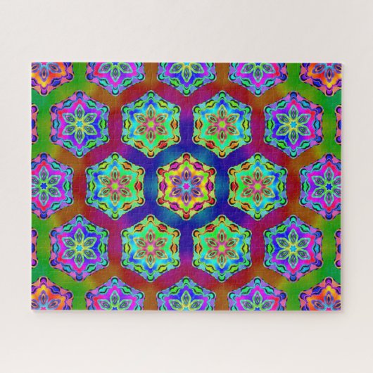 Hexagon Mandala Design 1.1.23.1 Legpuzzel (Horizontaal)