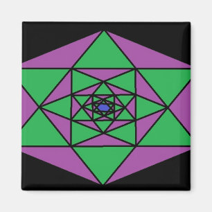 Hexagon Mandala Magneet