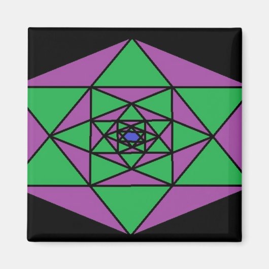 Hexagon Mandala Magneet (Voorkant)