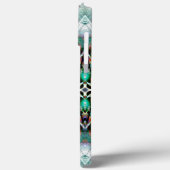 Hexagon met leftover banner en graffiti, digitaal Case-Mate iPhone case (Achterkant / Links)