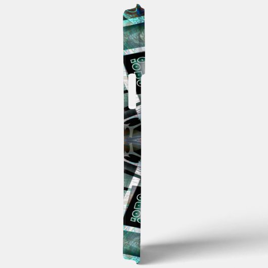 Hexagon met leftover banner en graffiti, digitaal Case-Mate iPhone case (Achterkant / Rechts)