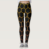 Hexagon modern design met eenvoudig zwart leggings (Voorkant)