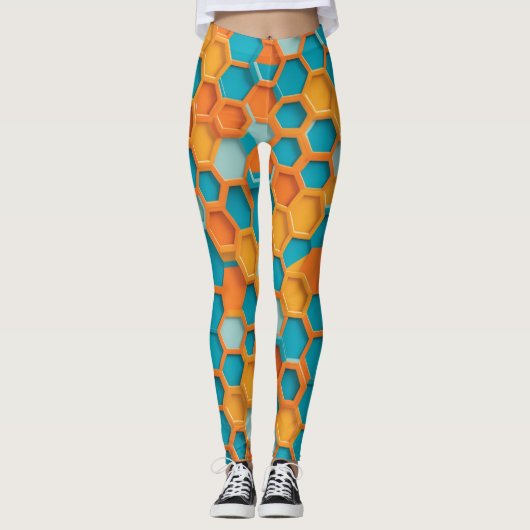 Hexagon modern leggings (Voorkant)