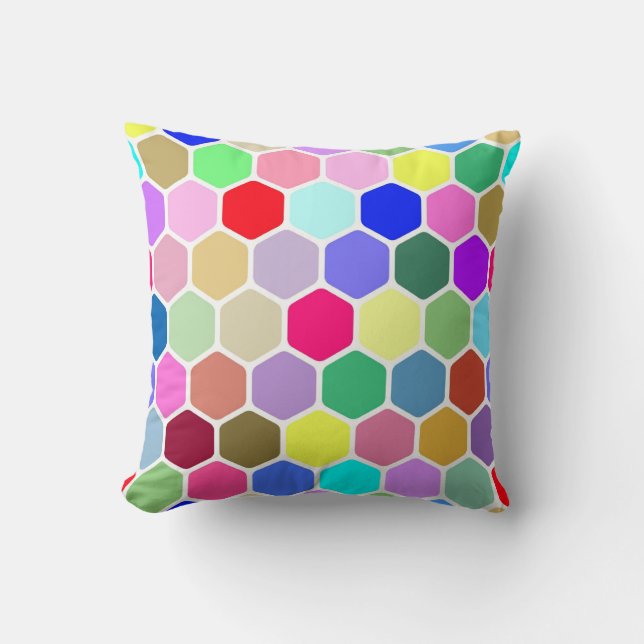 Hexagon Omkeerbaar Sierkussen (Voorkant)