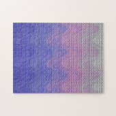 Hexagon Paarse Roze Abstract Patroon Legpuzzel (Horizontaal)