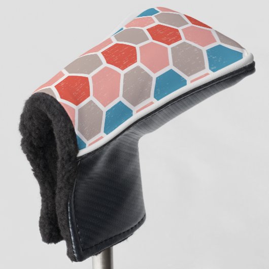 hexagon patroon golfheadcover (3/4 voorkant)