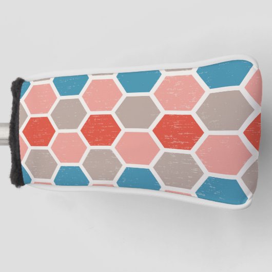 hexagon patroon golfheadcover (Voorkant)