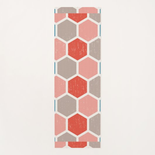 hexagon patroon yogamat (Voorkant)