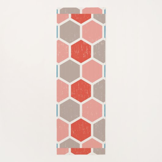 hexagon patroon yogamat (Achterkant)
