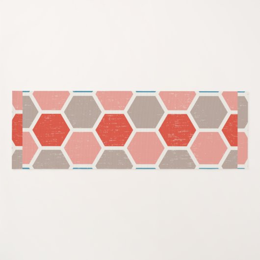 hexagon patroon yogamat (Voorkant (horizontaal))