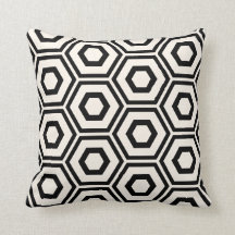 Hexagon Patroonverhaal op zwart