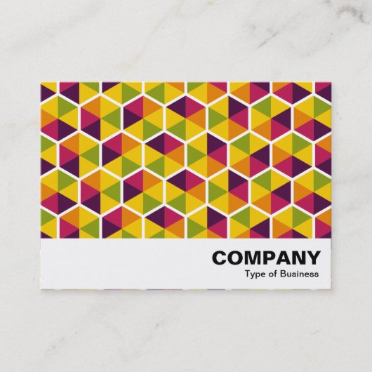 Hexagon Pattern 01 Visitekaartje (Voorkant)