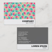 Hexagon Pattern 02 Visitekaartje (Voorkant / Achterkant)