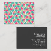 Hexagon Pattern 02 Visitekaartje (Voorkant / Achterkant)