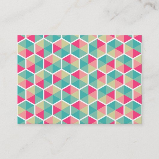Hexagon Pattern 02 Visitekaartje (Voorkant)