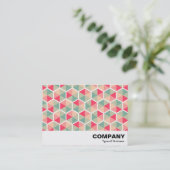 Hexagon Pattern 04 Visitekaartje (Staand voorkant)