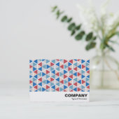 Hexagon Pattern 05 Visitekaartje (Staand voorkant)