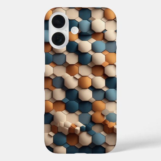 Hexagon Pattern Case-Mate iPhone Case (Achterkant)
