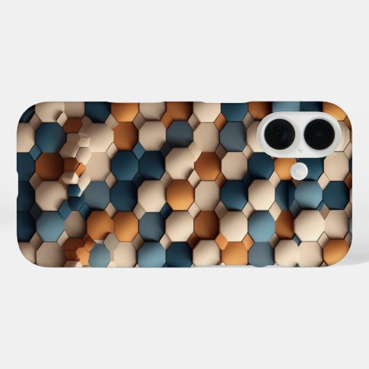 Hexagon Pattern Case-Mate iPhone Case (Achterkant (horizontaal))
