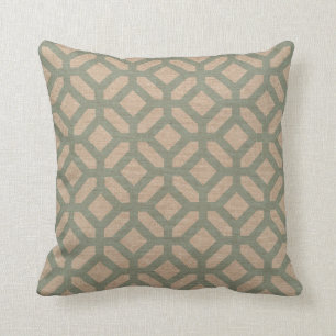 Hexagon Pattern Seafoam Green Kussen