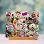 Hexagon Photo Collage Acryl Bord (Neutraal)