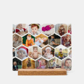 Hexagon Photo Collage Acryl Bord (Voorkant)