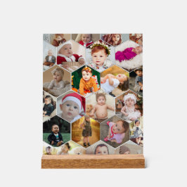 Hexagon Photo Collage Acryl Bord