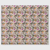 Hexagon Photo Collage Cadeaupapier (Vlak)