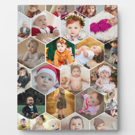 Hexagon Photo Collage Fotoplaat