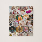 Hexagon Photo Collage Legpuzzel (Verticaal)