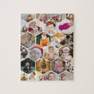 Hexagon Photo Collage Legpuzzel