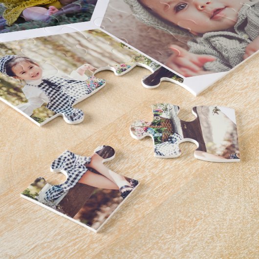 Hexagon Photo Collage Legpuzzel (Zijkant)