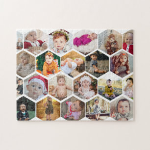Hexagon Photo Collage Legpuzzel