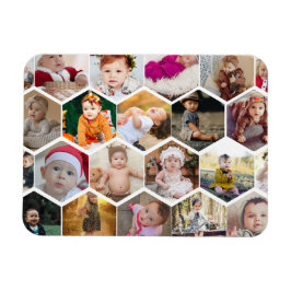 Hexagon Photo Collage Magneet