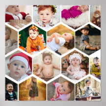 Hexagon Photo Collage