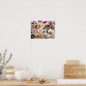 Hexagon Photo Collage Poster (Keuken)